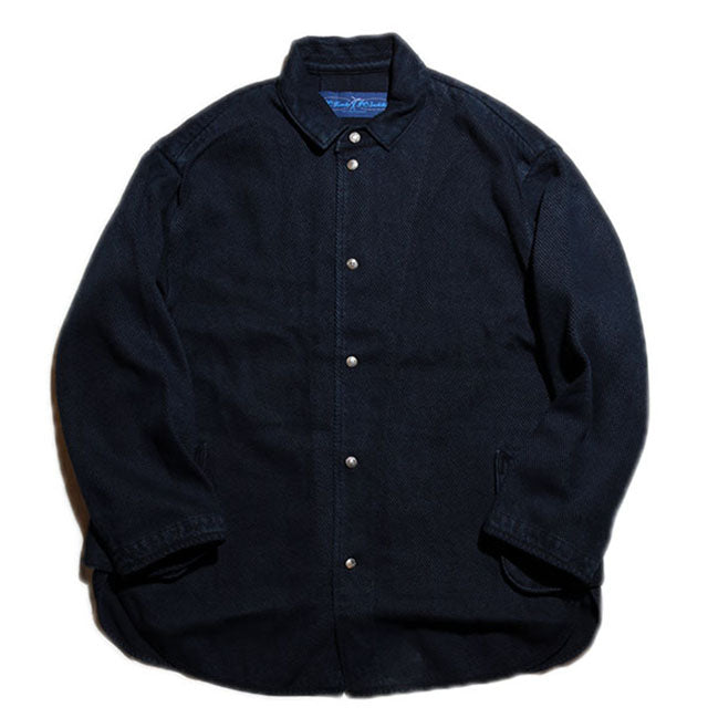 Porter Classic PC KENDO SHIRT JACKET W/SILVER BUTTONS ポータークラシック ケンドー  シャツジャケット（DARK NAVY）[PC-001-1421]