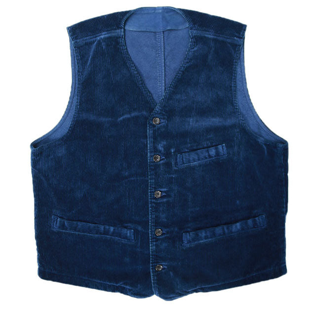 5年保証』 Classic Porter - BLUE VEST CORDUROY ベスト - www