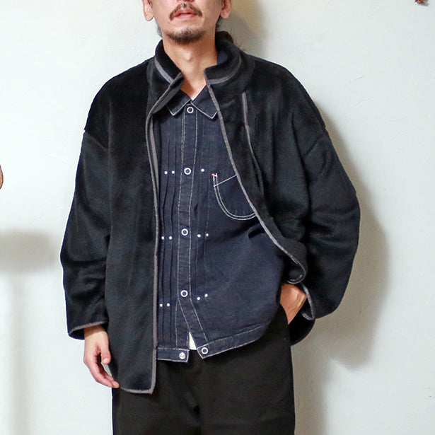 PORTER CLASSIC HIGHLOFT FLEECE SHIRT JKT - ポータークラシック ハイロフト フリース シャツ ジャケット  （OLIVE）（BLACK）[PC-022-2006]