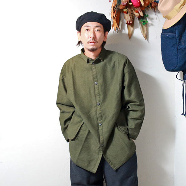 Porter Classic MOLESKIN SHIRT JACKET ポータークラシック モールスキン シャツ ジャケット  （OLIVE）[PC-019-1724]