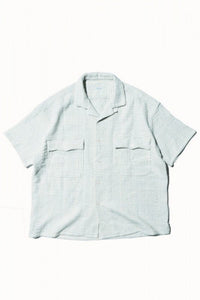 Porter Classic SASHIKO SUPER LIGHT KEROUAC SHIRT / ポータークラシック サシコ スーパーライト  ケルアックシャツ- WHITE - [PC-048-1030]