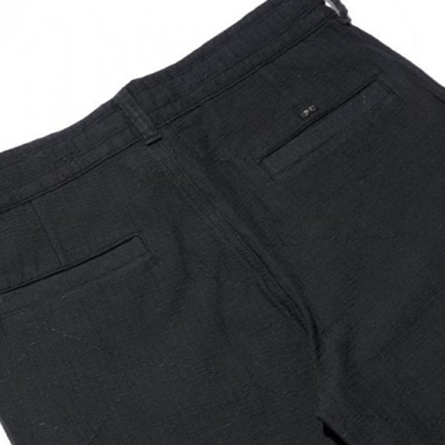 Porter Classic Sashiko Strech Wide Pants ポータークラシック 刺し子 ワイド パンツ（BLACK）  [PC-018-1168]