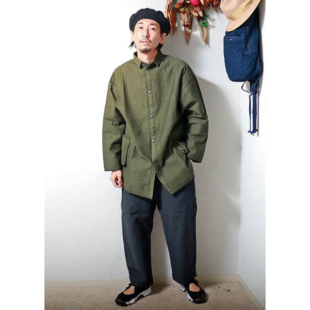 Porter Classic MOLESKIN SHIRT JACKET ポータークラシック モールスキン シャツ ジャケット  （OLIVE）[PC-019-1724]