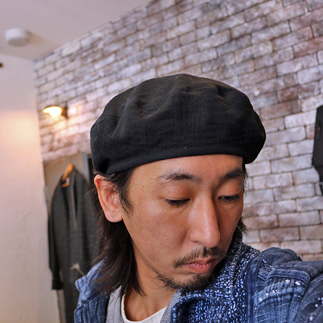 Porter Classic Sashiko linen beret ベレー - 帽子