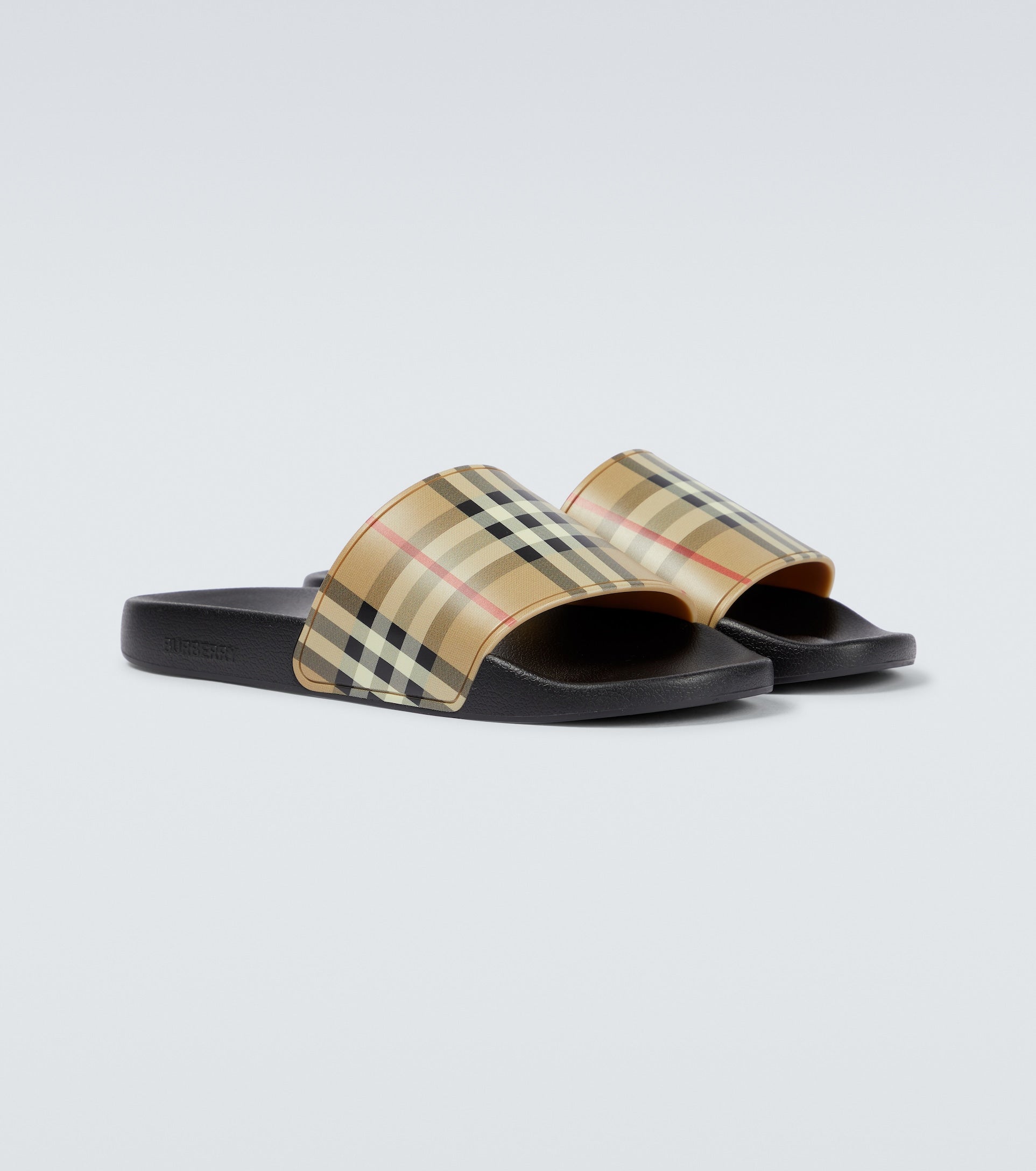 Burberry Furley M Check Slides – TET Clothing