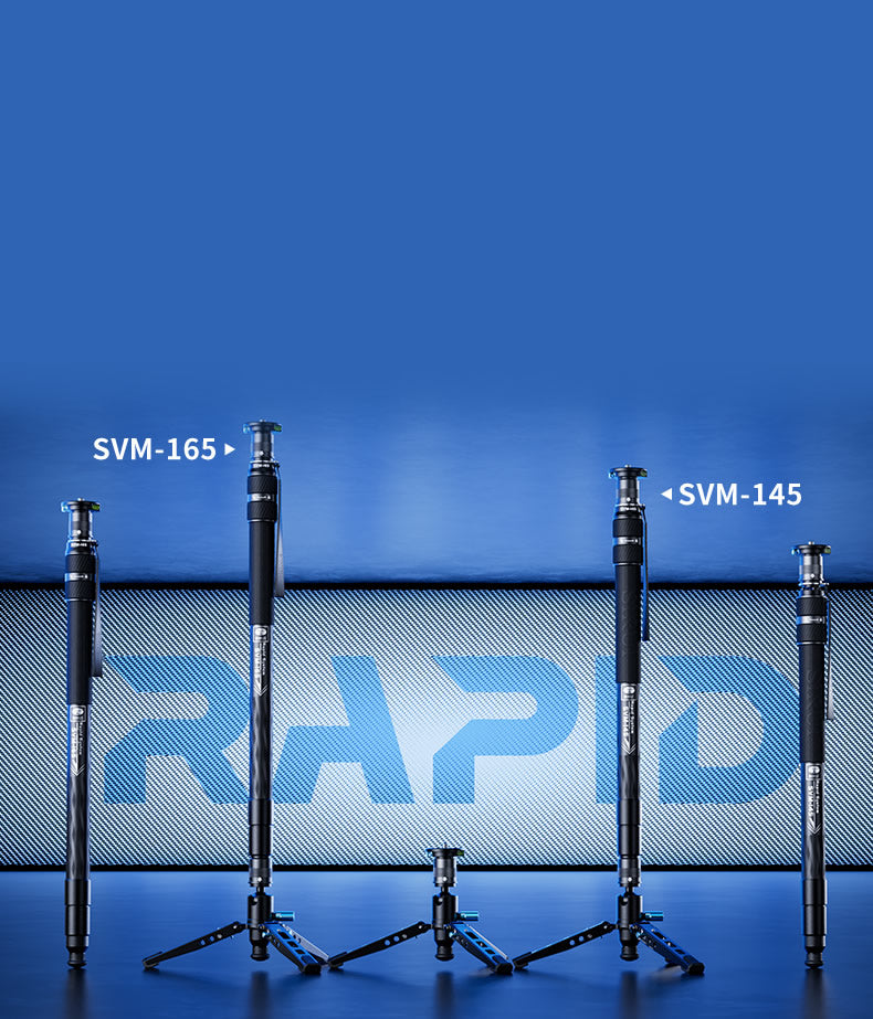 SIRUI SVM One-Step Height Adjustment Rapid Setup Modular Monopod - Models 165CM and 145CM