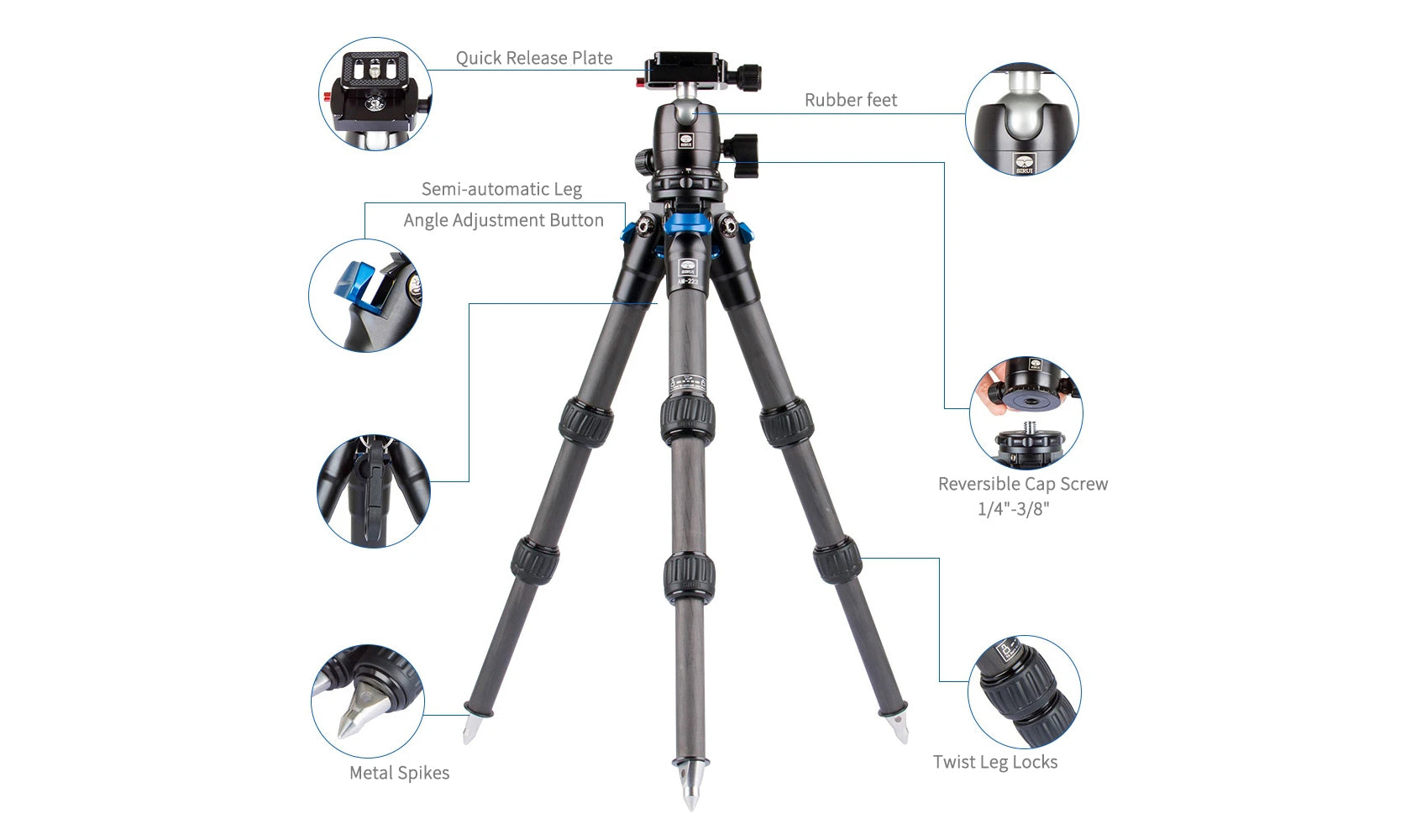 Carbon Fiber Mini Center Column Tripod – SIRUI®Official Store