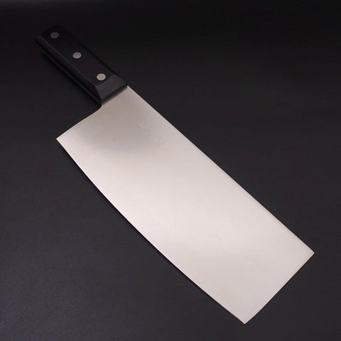 Chinese Cleaver Pure-Molybdenum 220mm-Molybdenum-Polished-Western Handle-[Musashi]-[Japanese-Kitchen-Knives]