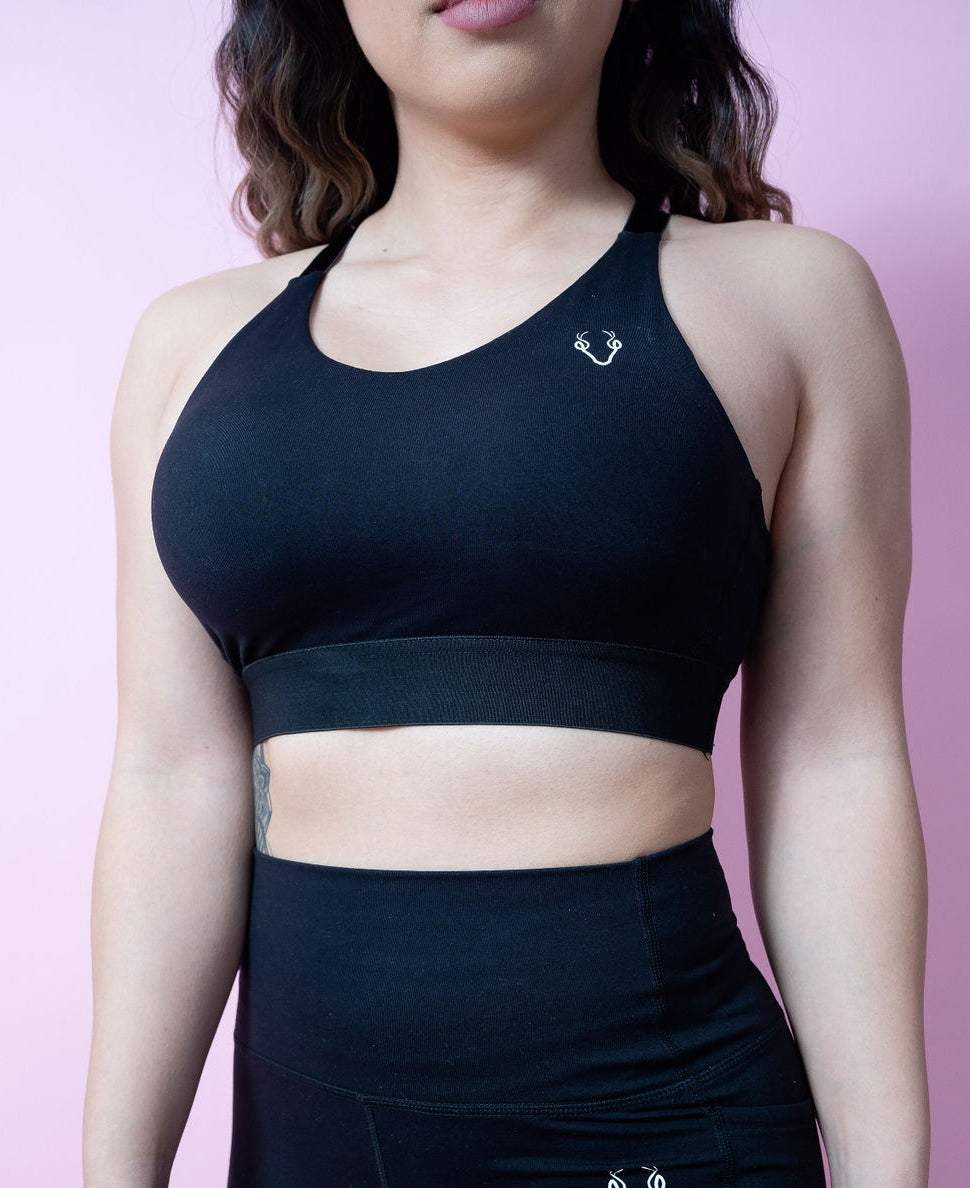 Evoke Cross-Strap Sports Bra - Soft Lilac – Quaddess Apparel