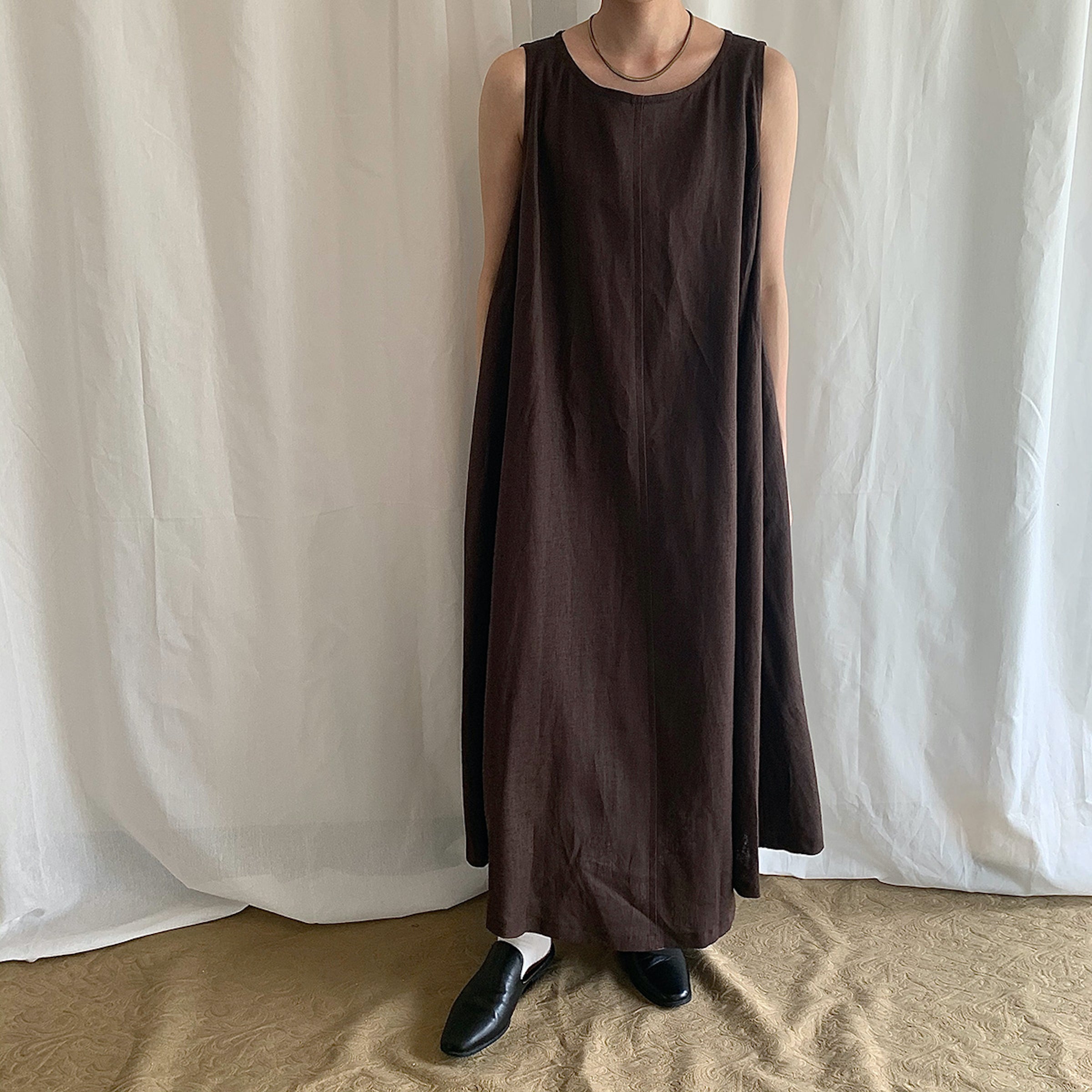 在庫販売 S F Linen One Piece S F リネンワンピース Teshioni