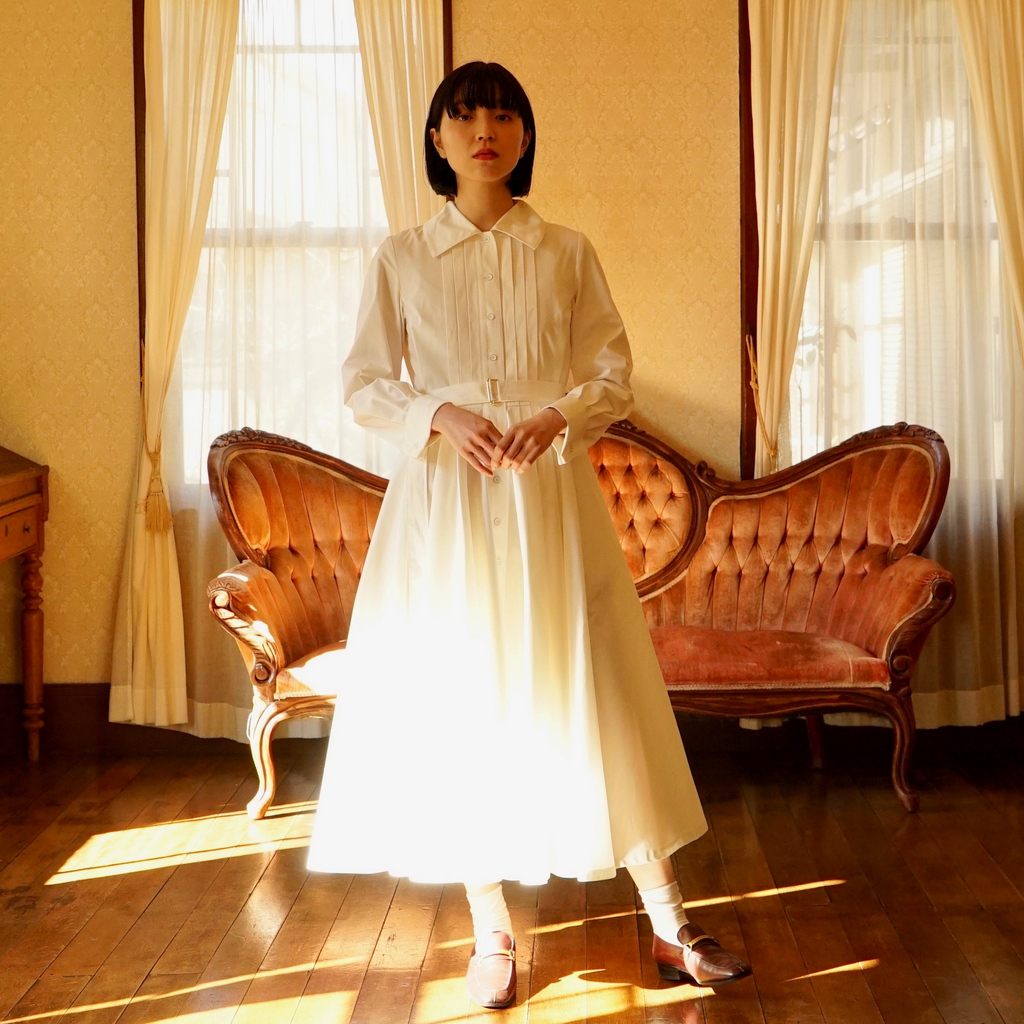 foufou【THE DRESS #19】フロントタックボタンワンピース