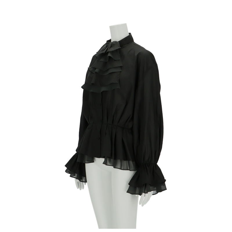 madder madder 絵画の中のJABOT BLOUSE black-