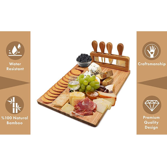 Small Charcuterie Board and Knife Set (Marble and Acacia Wood ) – Elizabeth  Samuel