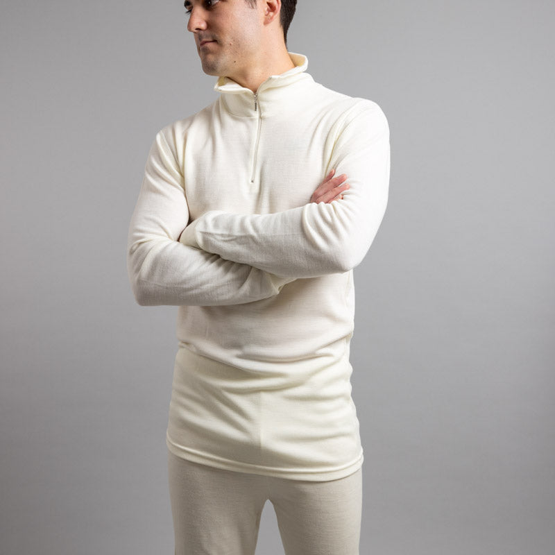 Merino Skins - Unisex Long John / Pant - White - Merino Skins