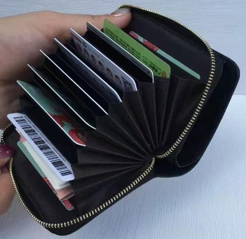 women card holder wallet with money clip