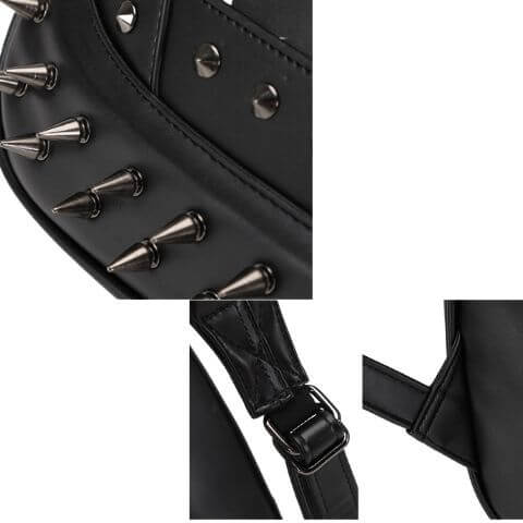 punk laptop backpack with rockstuds