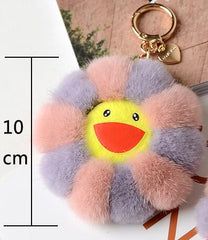 10CM pom pom keychain fur ball