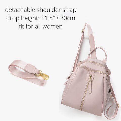 ladies fashion backpack with convertible strap