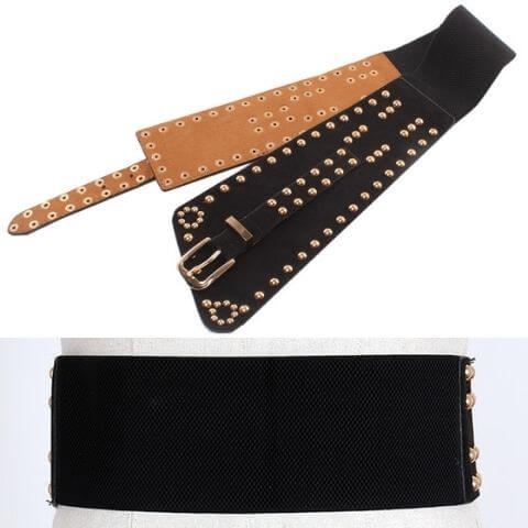 fashion stretchable belt with elastic for dresses