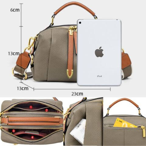 best women designer leather crossbody bag purse with top handle