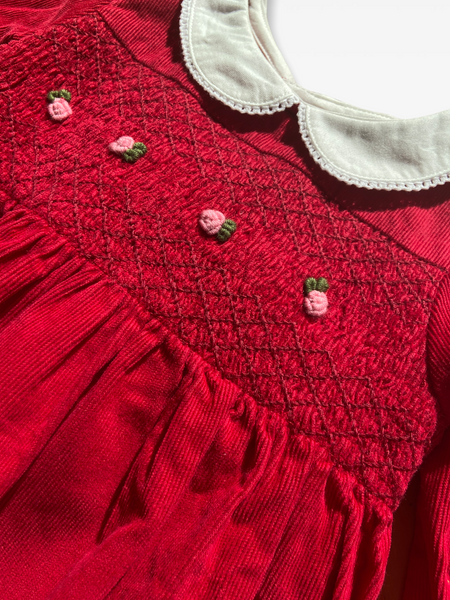 6-12 M Red cord dress