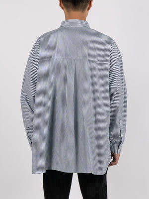 
                
                    Load image into Gallery viewer, FreshService Corporate Stripe Regular Collar Shirt (Navy Stripe)
                
            