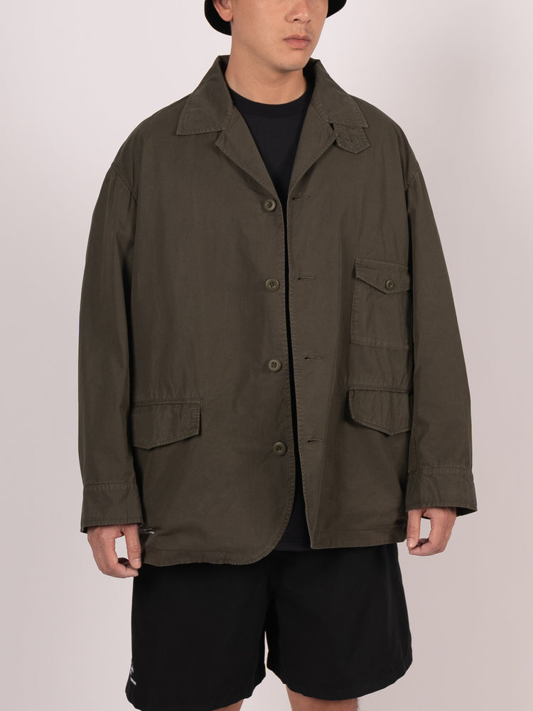 FreshService Overdyed Left Twill Engineer Jacket (Dark Olive)