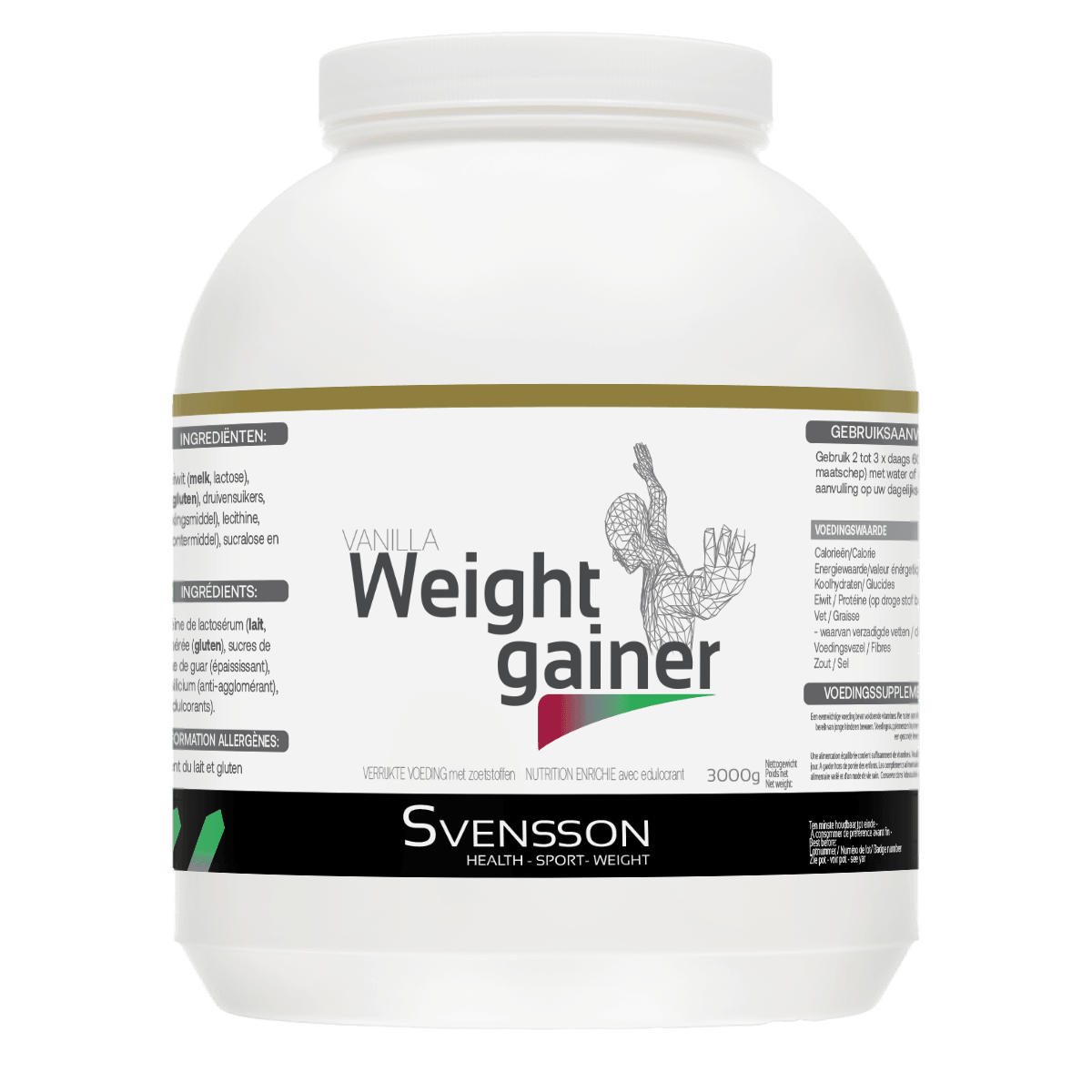 Weight Gainer 3 kg, verantwoord gewicht aankomen