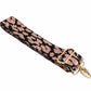 Pink & Black Leopard Bag Strap