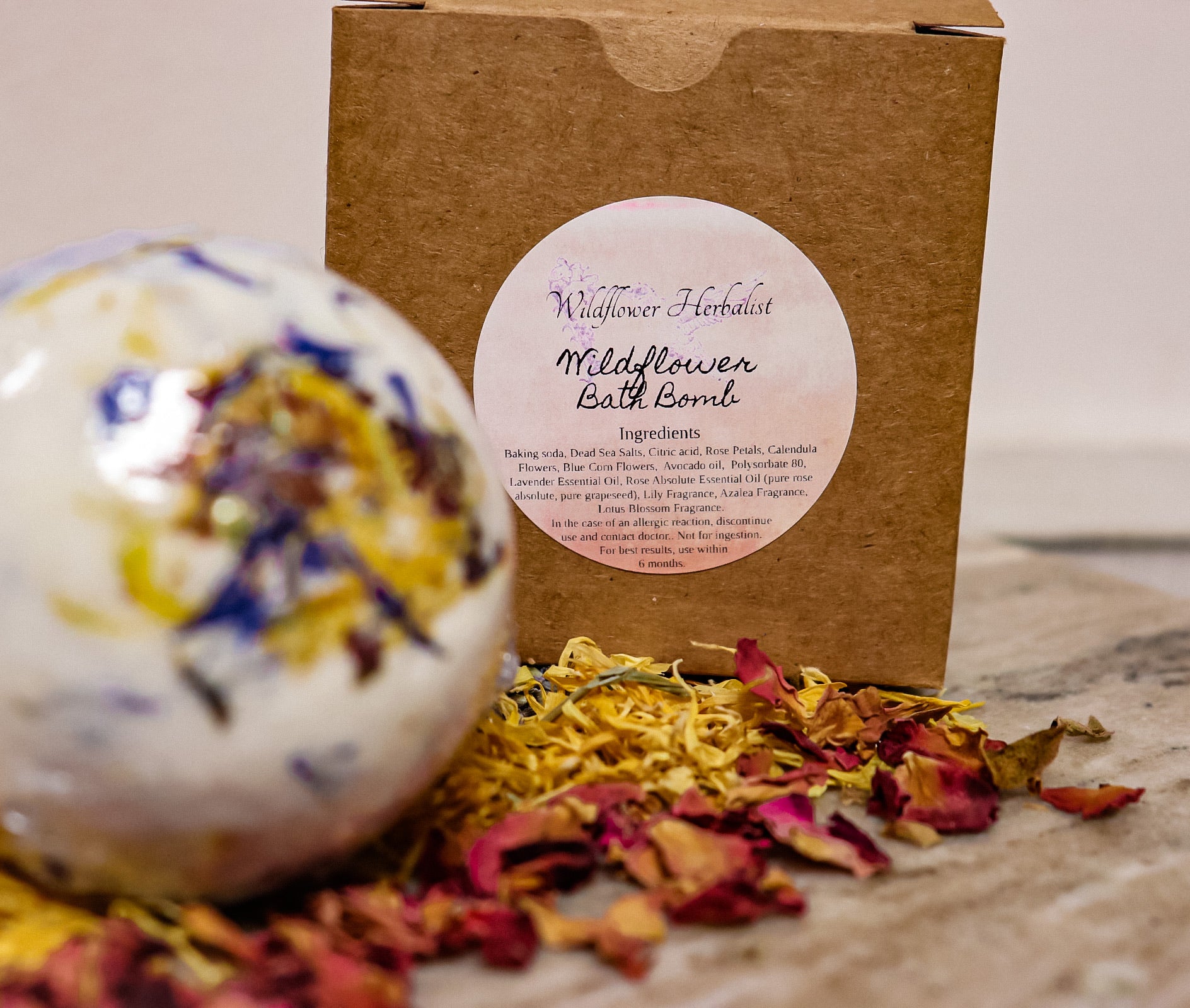 wildflower bath bombs