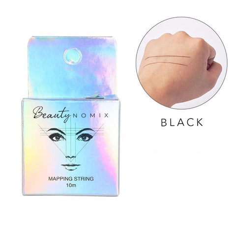 Pre-Inked Eyebrow Mapping String - Brow Mapping Tool - Black & White