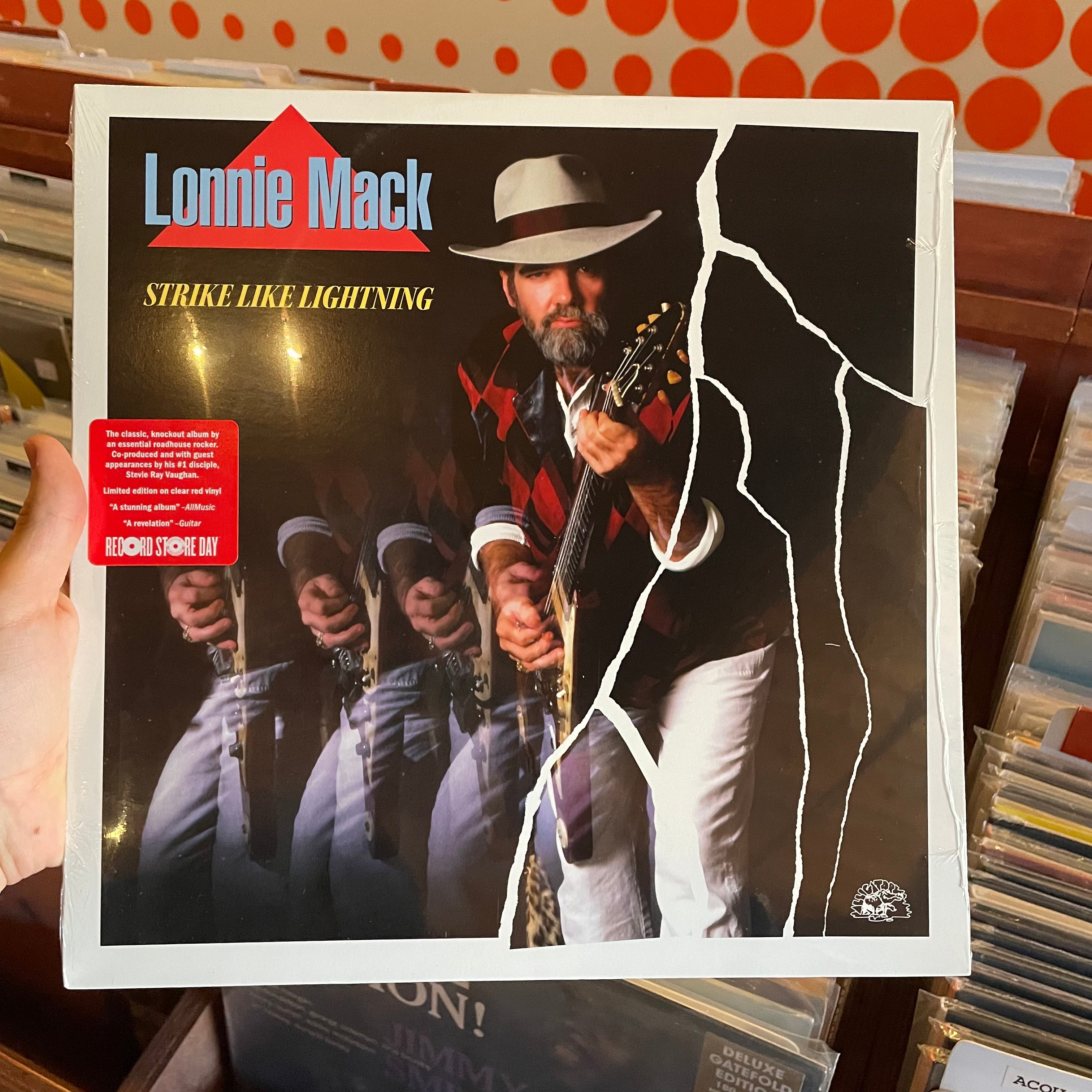 LONNIE MACK WITH STEVIE RAY VAUGHAN - STRIKE LIKE LIGHTNING (LP) – 10,000  Hz Records