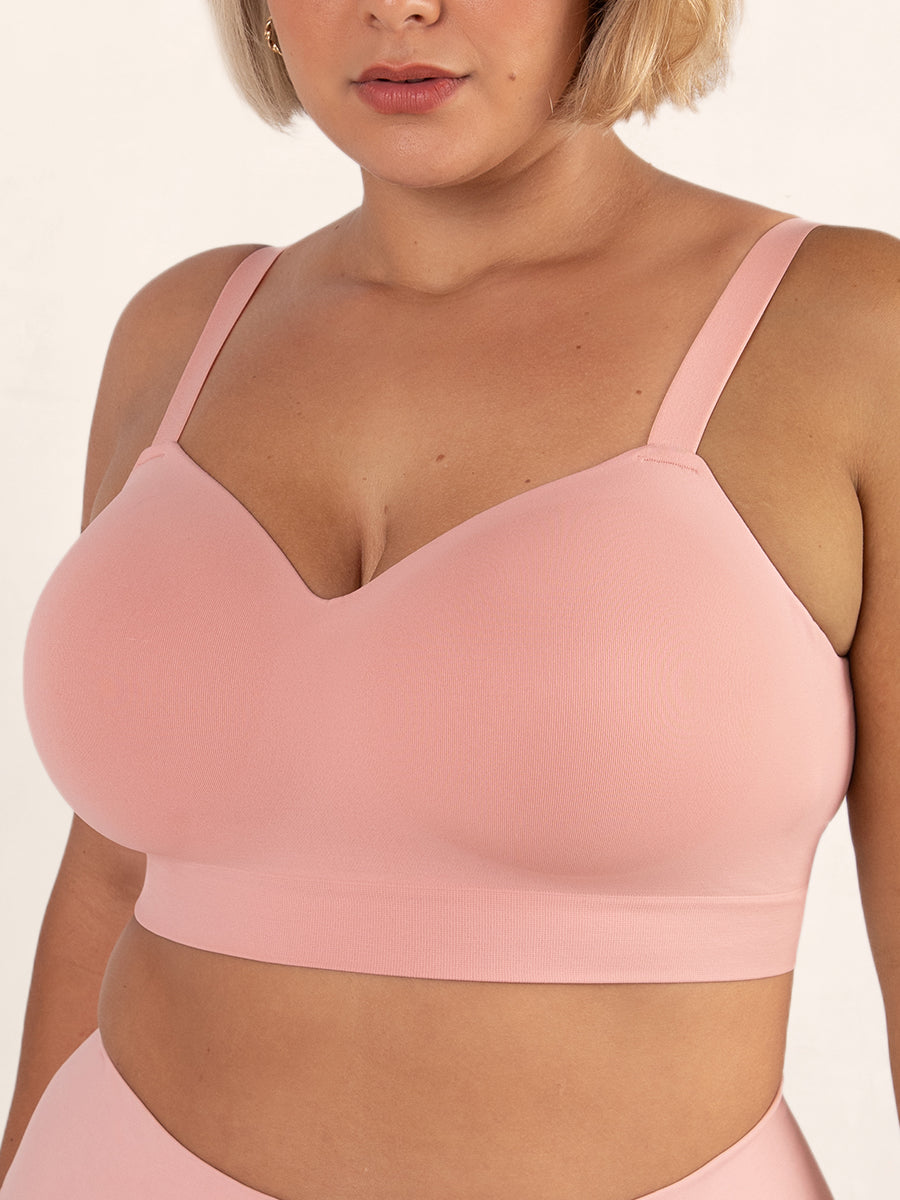 Supportive Comfort Wireless Shaping Bra rose tan front