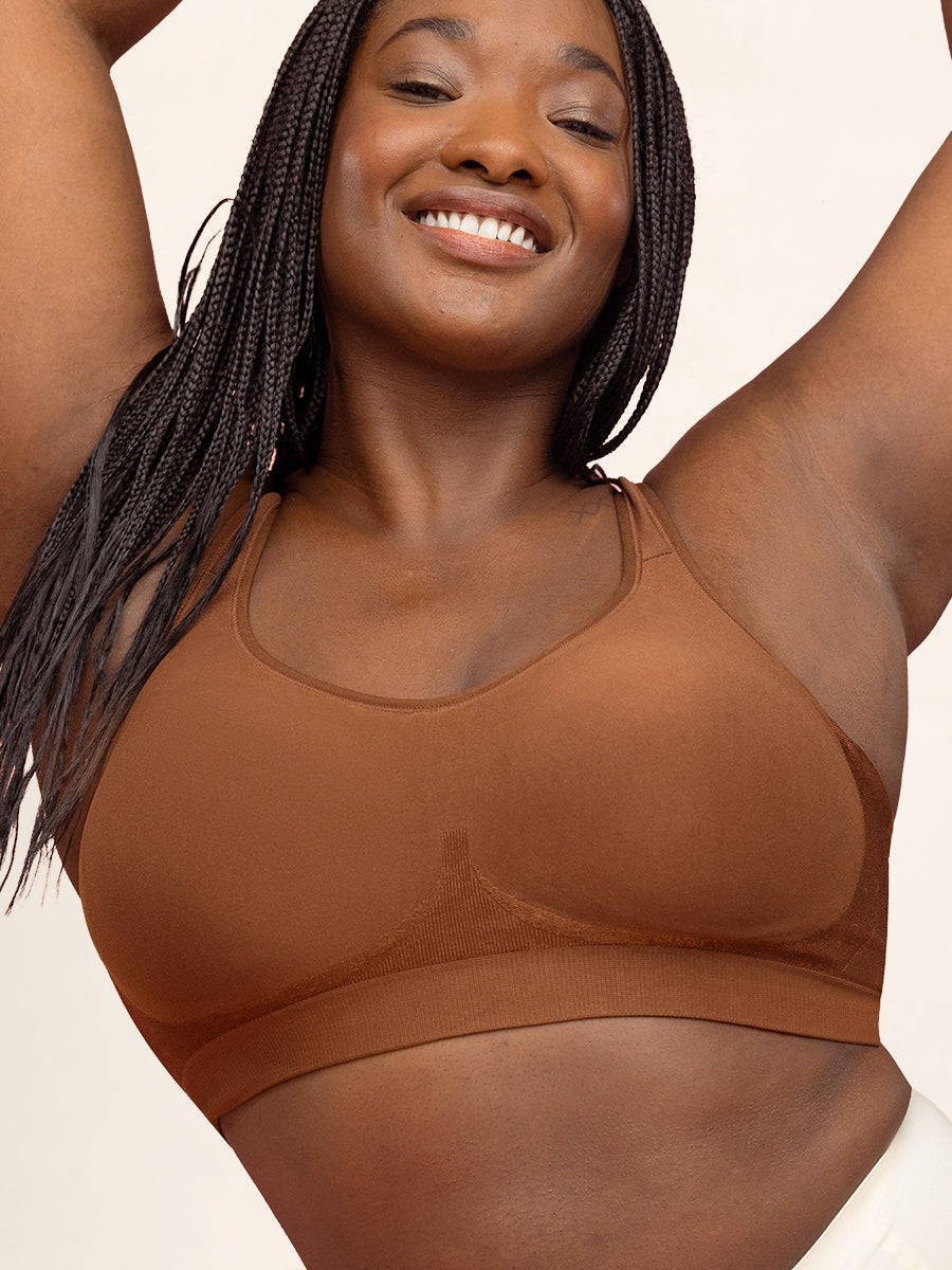 Truekind Wireless Shaper Bra Chocolate