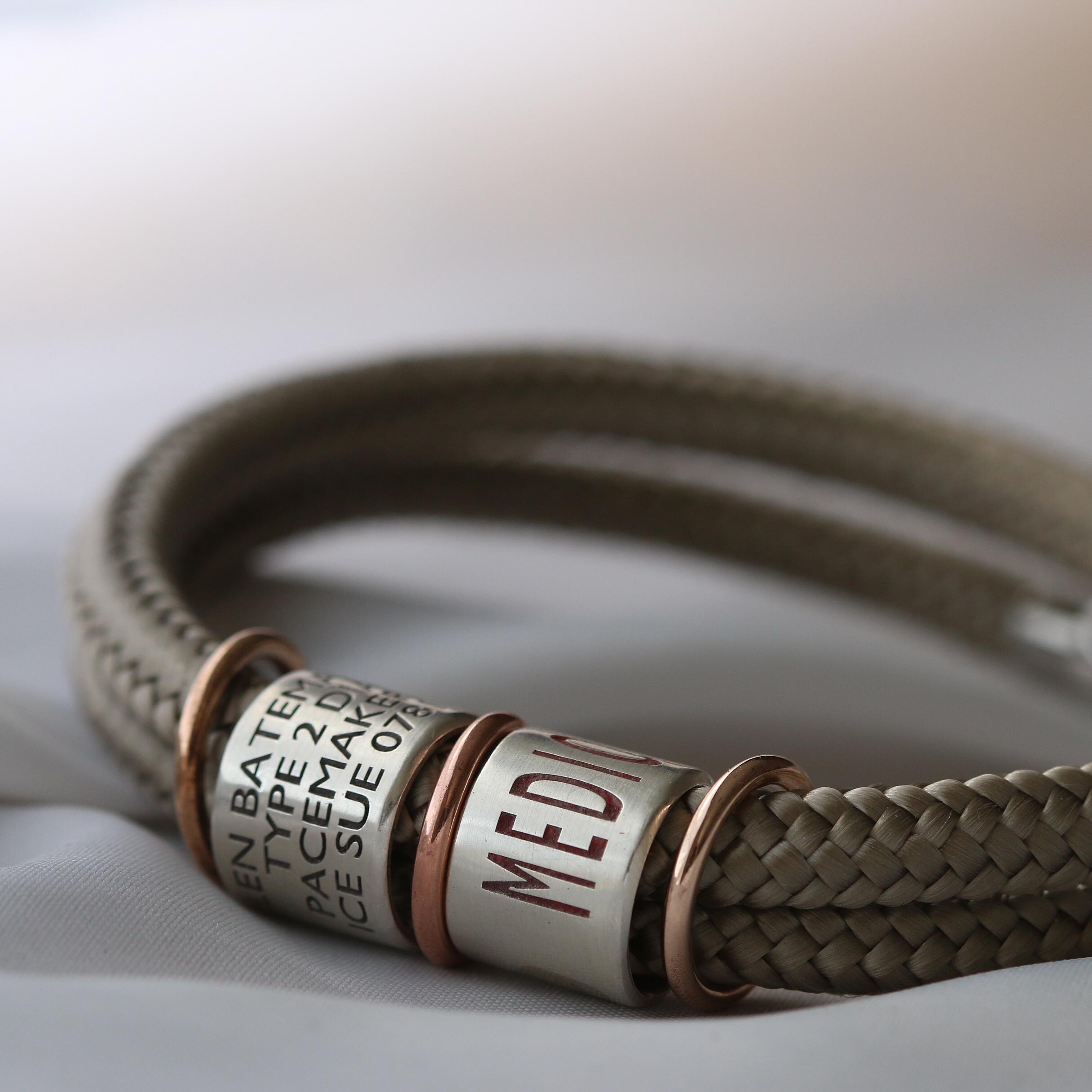 Adjustable Medical ID Cuffs | Custom Engraved Bracelets