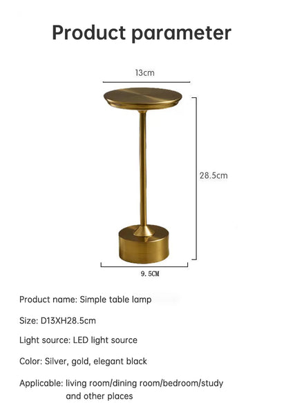 Lampe de table rechargeable, éclairage portable, lampes LED sans fil, lampe rechargeable USB portable, lampe à batterie, conception Kaimok