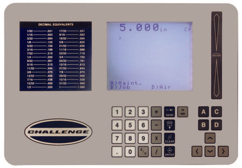 Titan series basic controller operation screen.