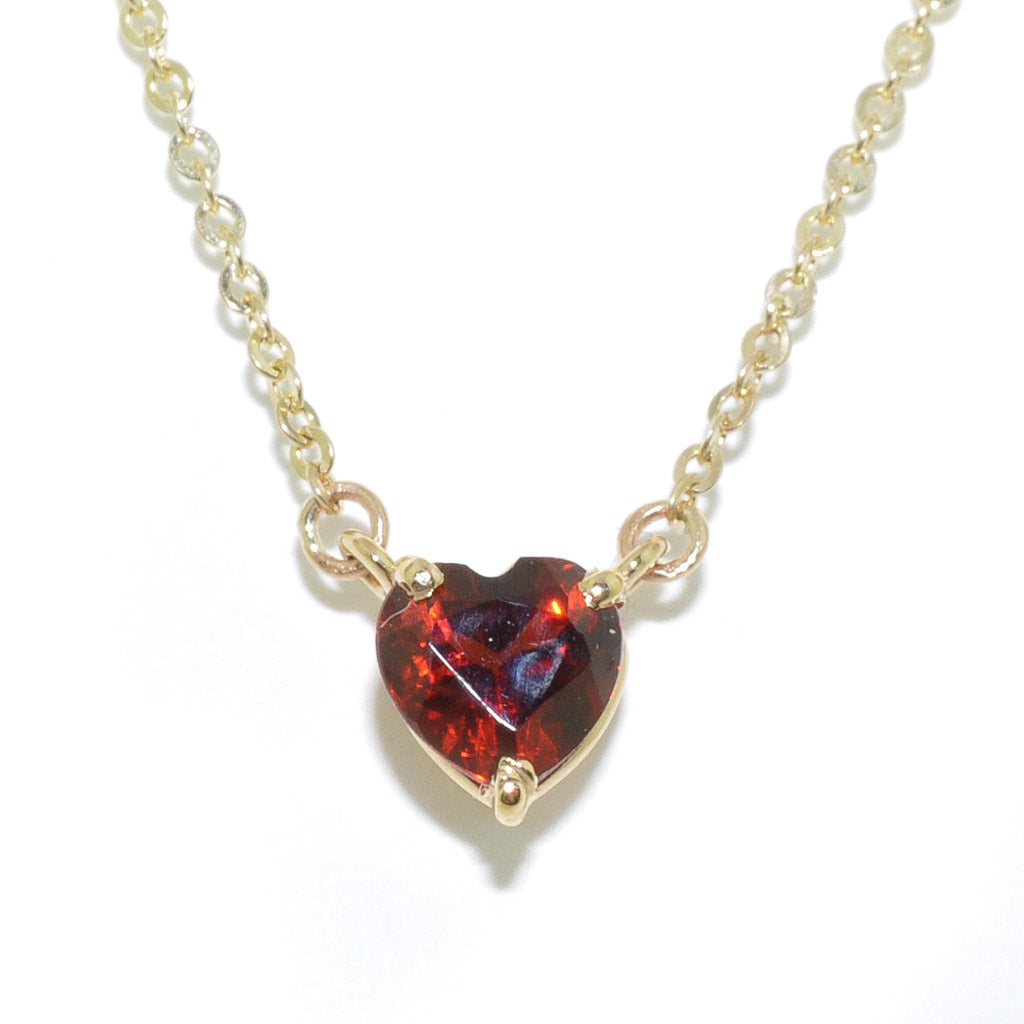 Garnet Heart Pendant Necklace 2024 | towncentervb.com