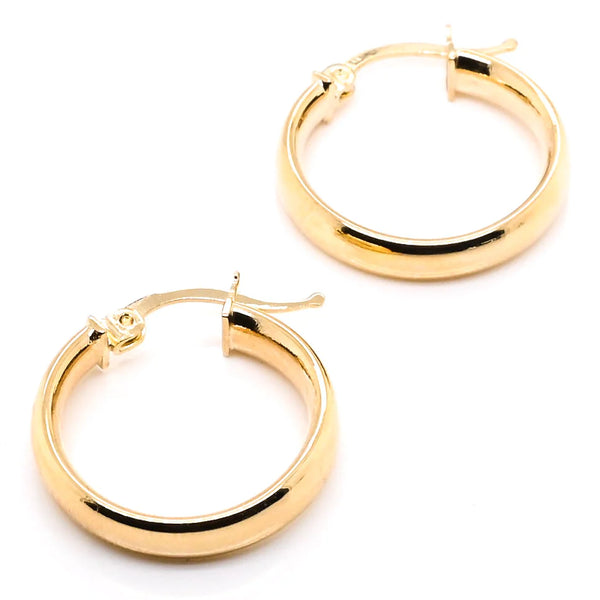 Men's gold hoop earrings