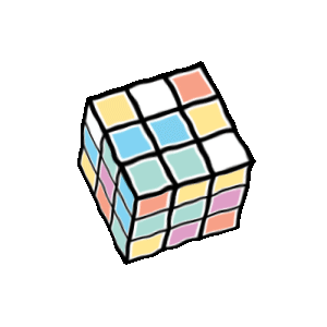 Rubiks cube loading icon