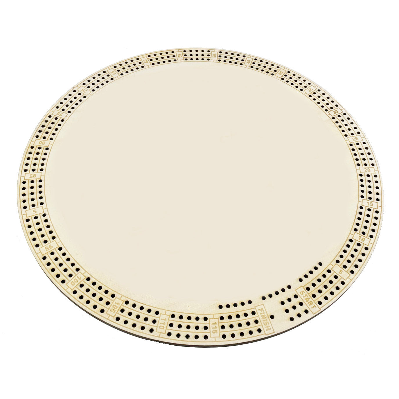 Round Cribbage Board Template