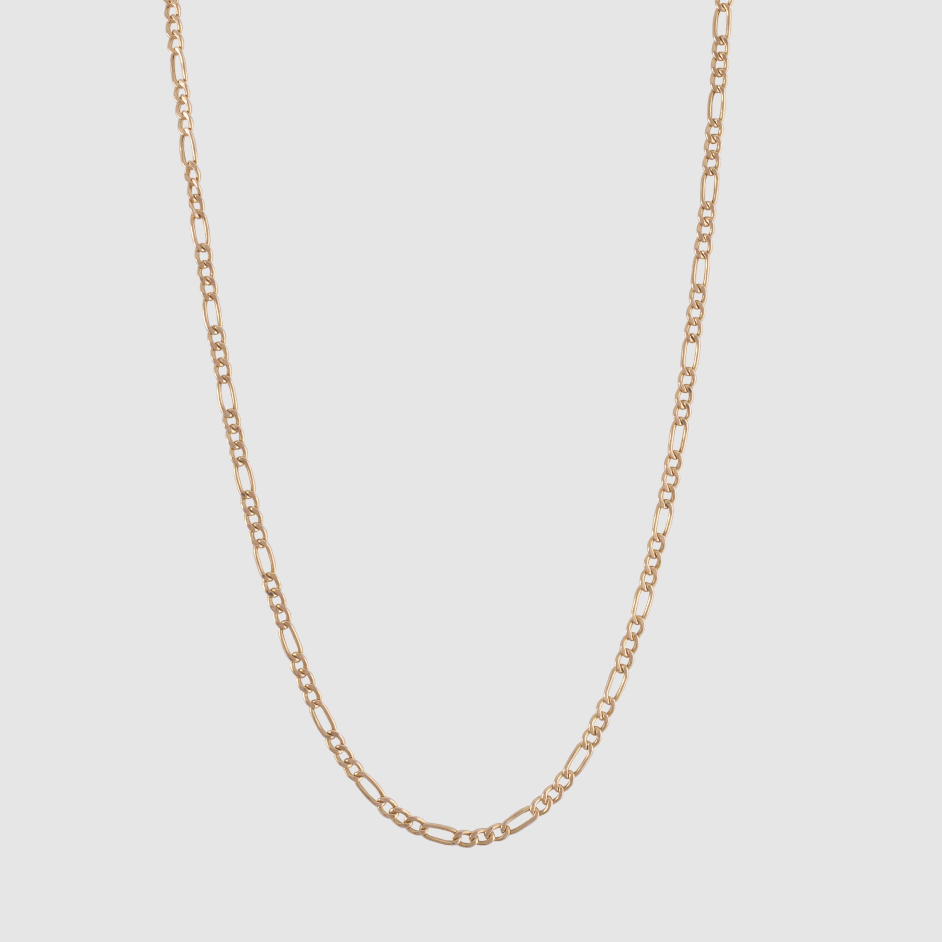 Figaro chain gold on sale plated