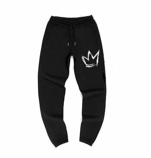 39 embroidered patch - Unisex Black Heavyweight Premium Sweat Suit ' –  Crowns Down Clothiers