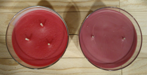 top view of the 2 candles before burning