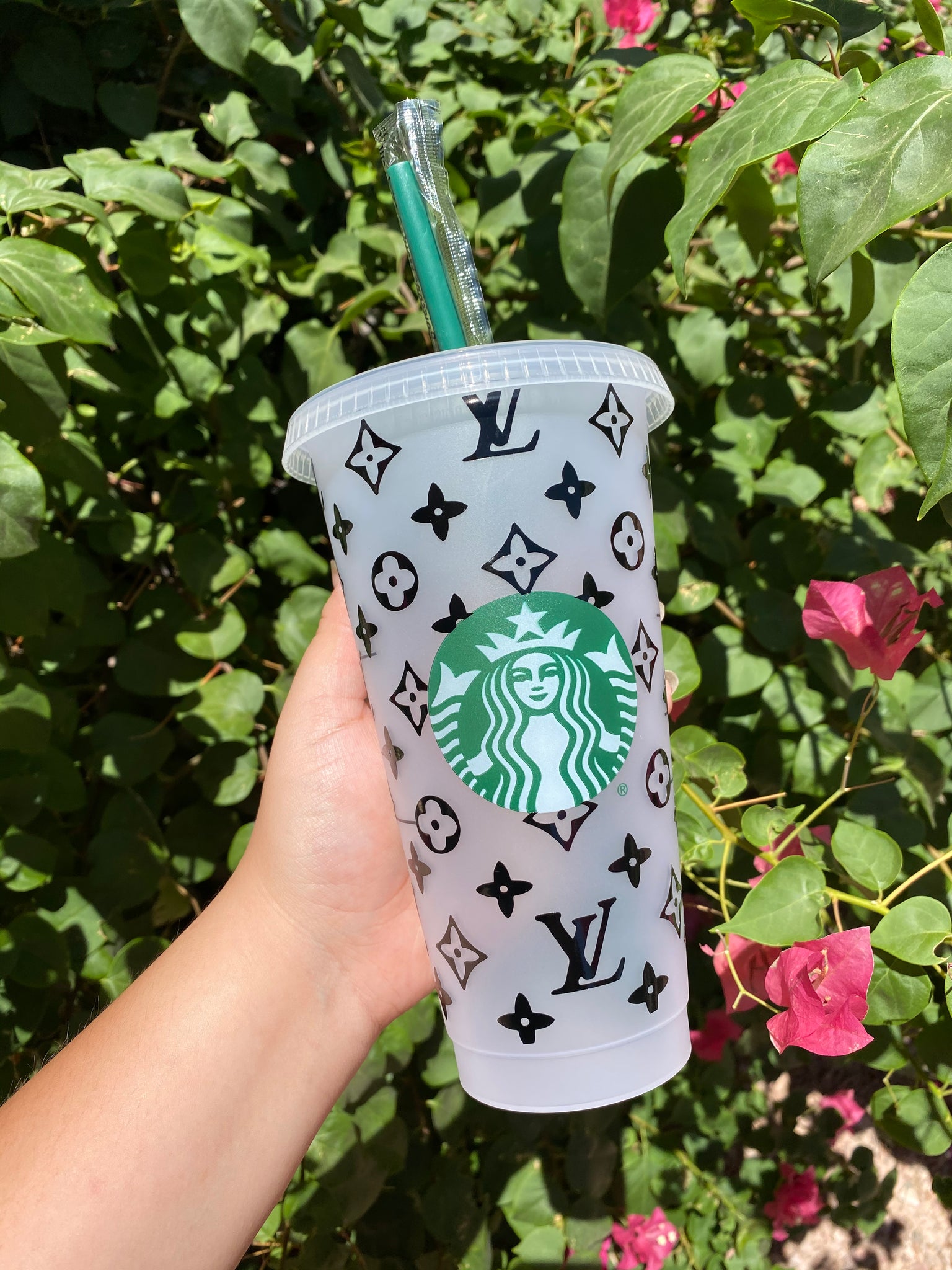 LV Inspired Cold Cup – Alyssa Customs