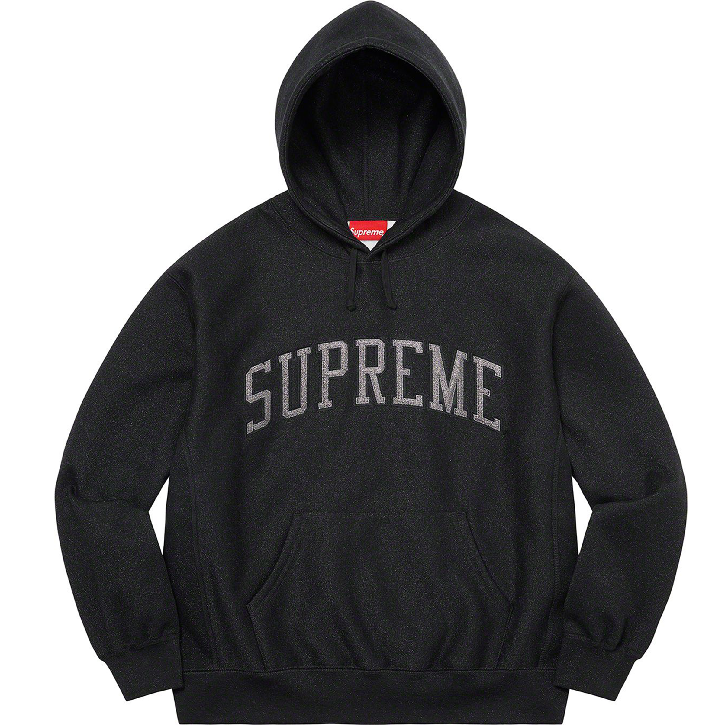 Supreme Tag Hooded Sweatshirt Black M