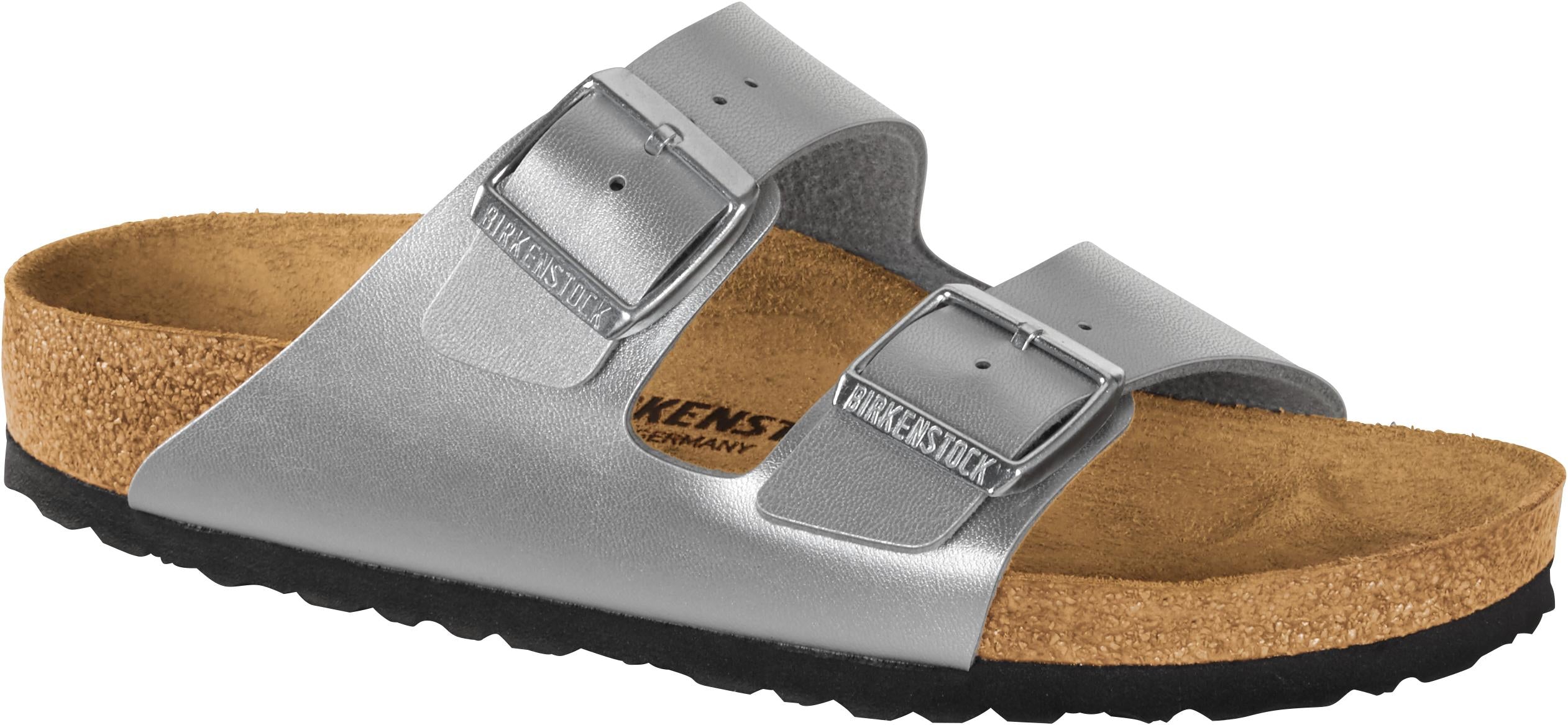 Birkenstock Arizona BS Silver Strap Sandals – The Shoe