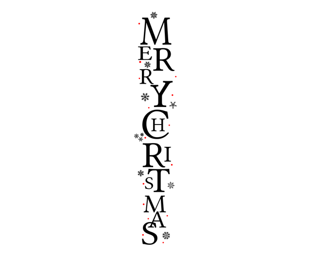 Merry Christmas Vertical Welcome Sign SVG – Kim & Garrett Make It!