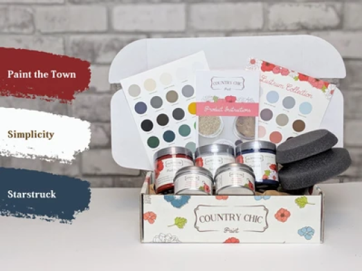 Country Chic Paint Medium Starter Kit - VANILLA FROSTING, SUNDAY TEA, – Kim  & Garrett Make It!