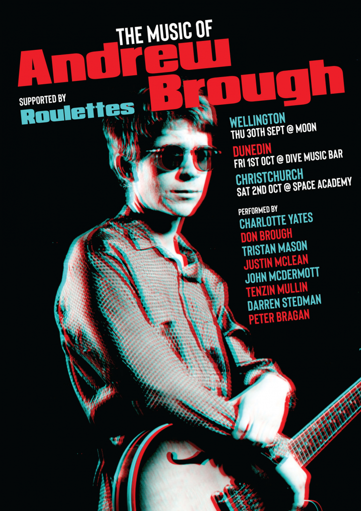 Tour poster: Andrew Brough Tribute Show